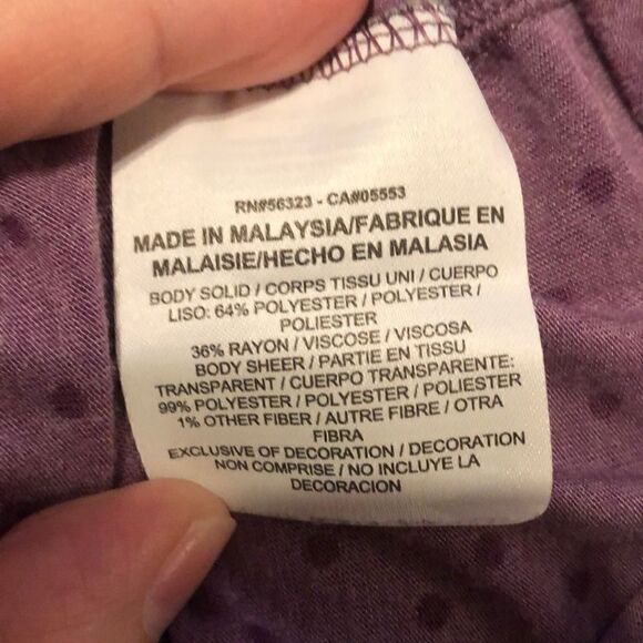 Nike | Dri-Fit Purple Polka Dot Boyfriend Club Tee - Picture 5 of 6